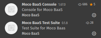 Ekstensi VS Code Moco BaaS